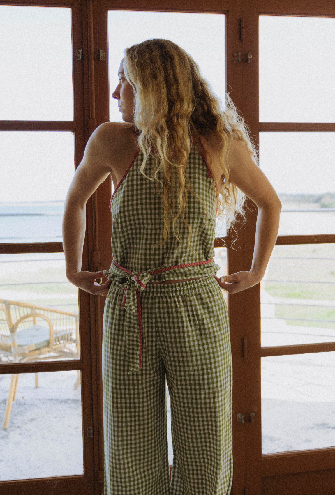 Top Carmen acidulement green