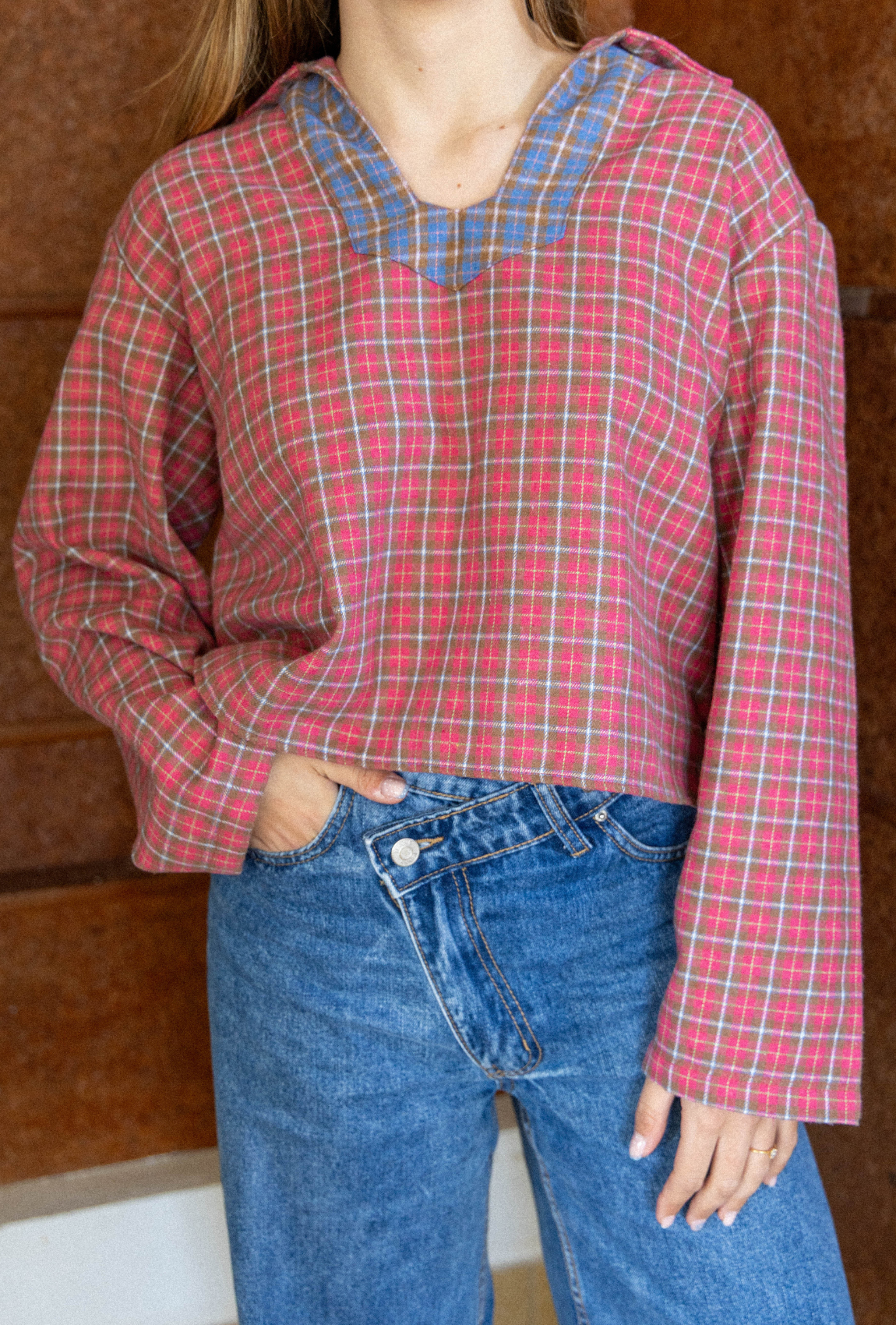 Vareuse Viviane Plaid