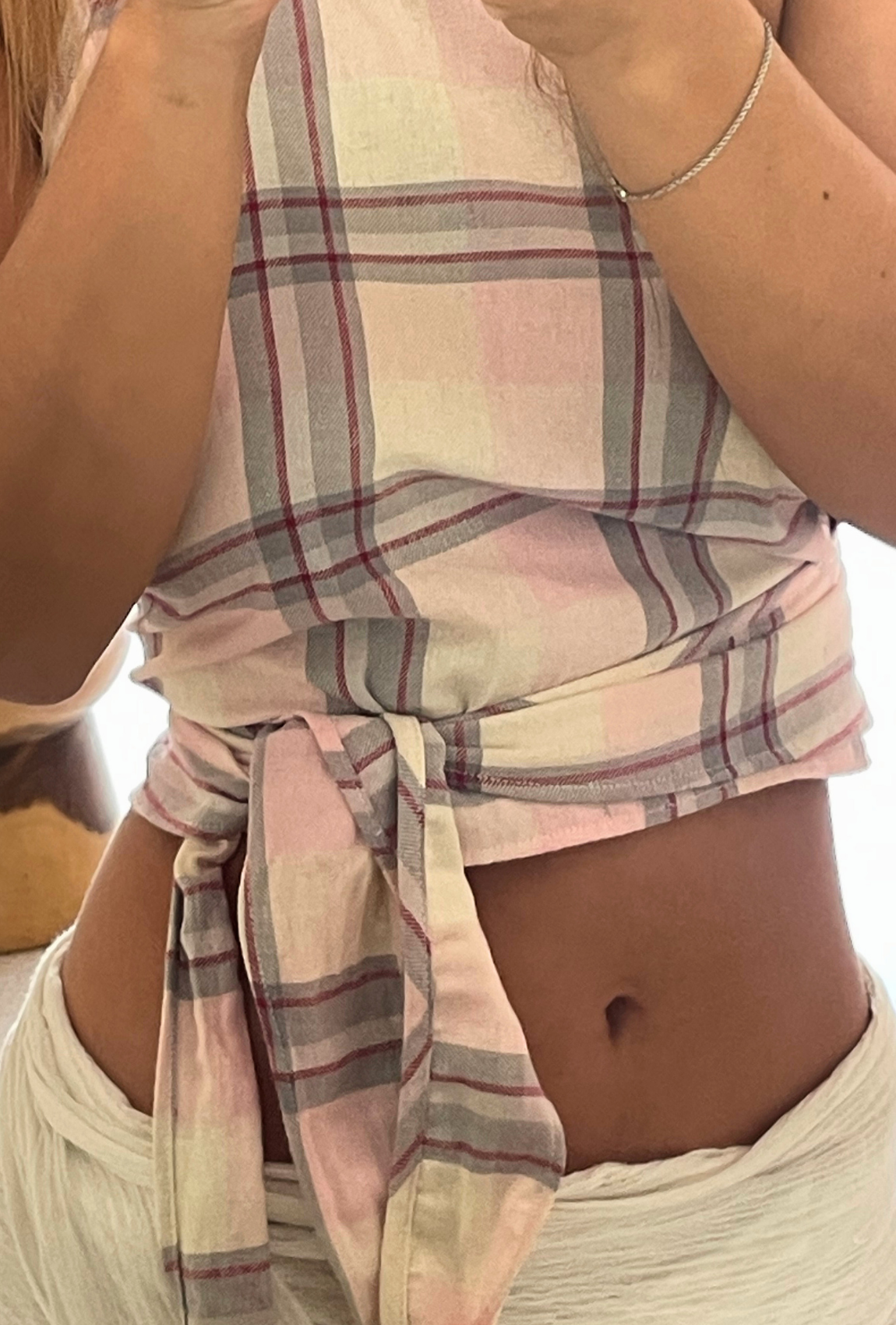 Top Carmen Oxford Pink