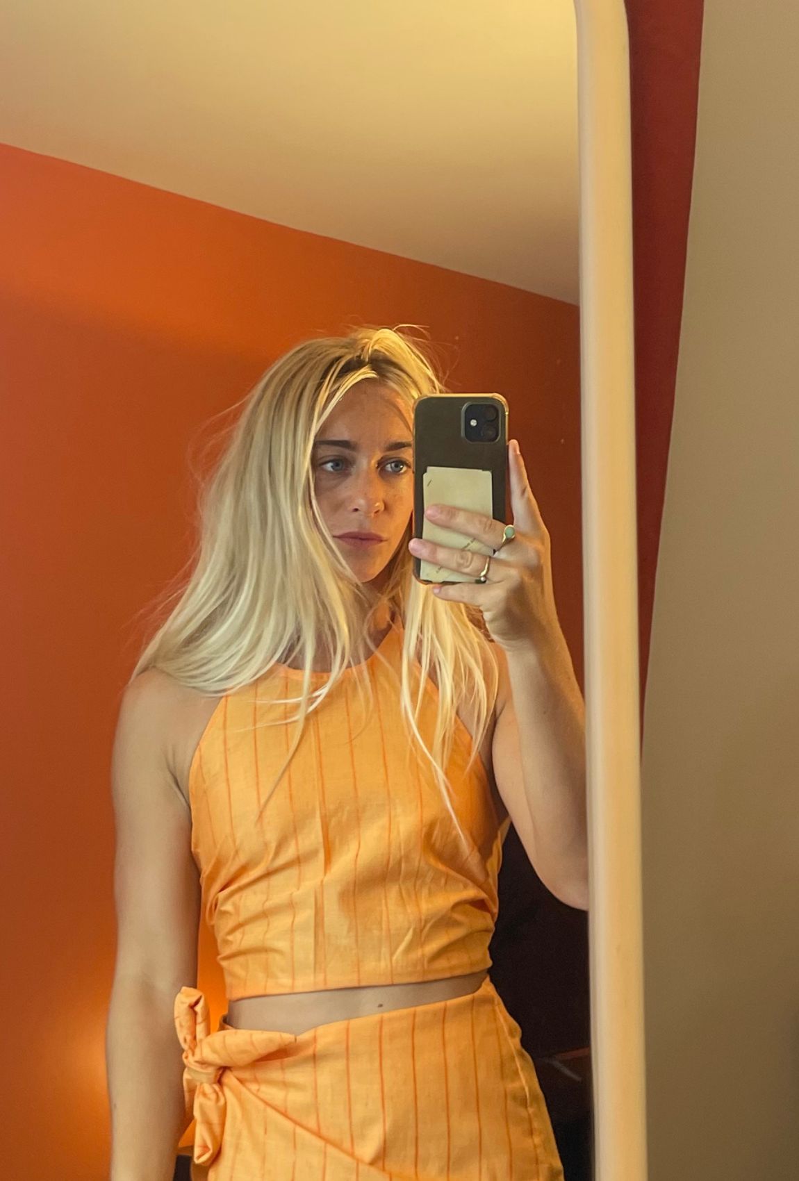 Tania Orange Candy Top